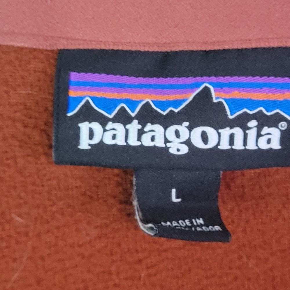 Patagonia 1/4 zip fleece ling sleeve pullover, sz L - Picture 5 of 7